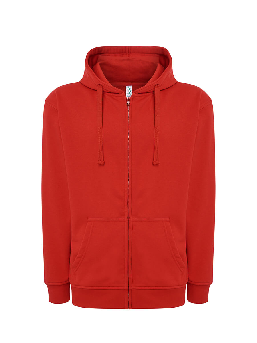 FELPA UOMO CAPPUCCIO E ZIP LEGGERA FRENCH TERRY JHK