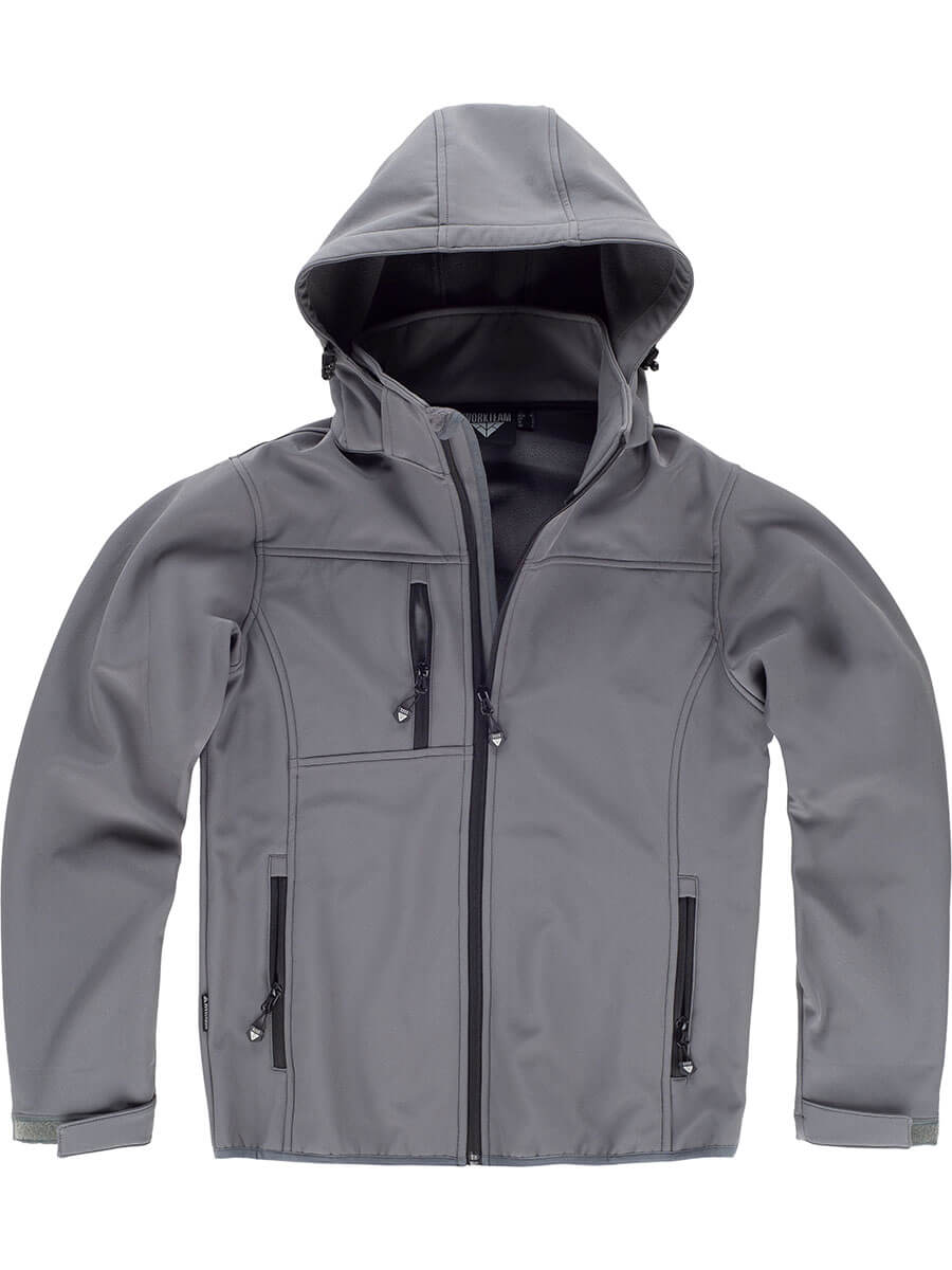 SOFTSHELL CON CAPPUCCIO STACCABILE Workteam