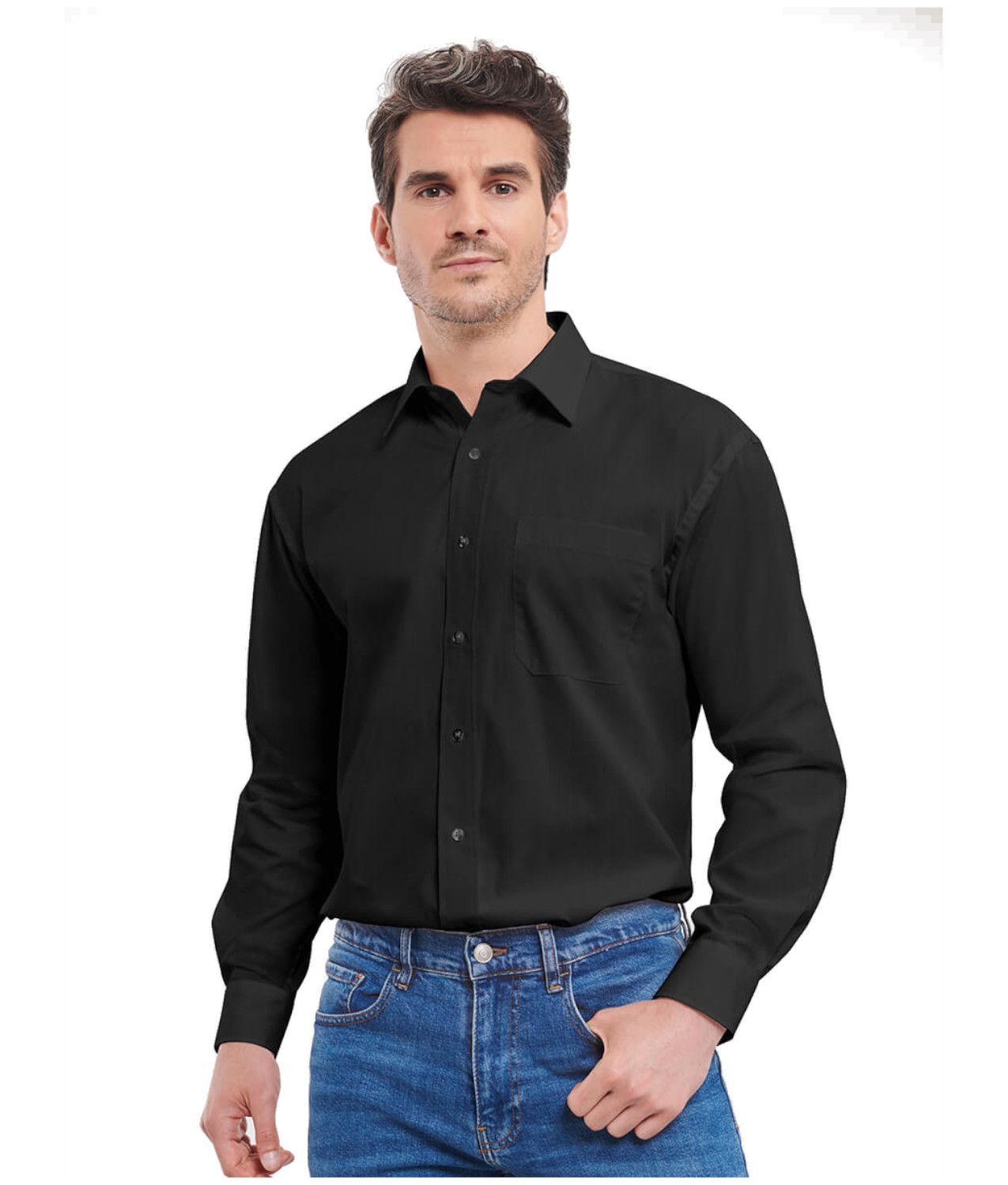 CAMICIA UOMO MANICA LUNGA POPELINE Russell