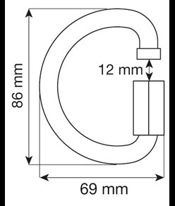 D QUICK LINK STEEL - Maglia rapida Camp