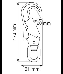 SWIVEL HOOK 20 mm - Connettore Camp