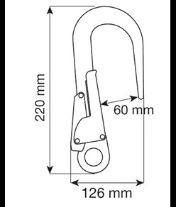 HOOK 60 mm - Connettore Camp
