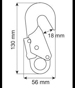 HOOK 18 mm - Connettore Camp