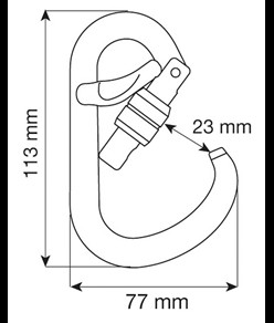 HMS BELAY LOCK - Moschettone Camp