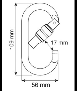 OVAL PRO LOCK - Moschettone Camp