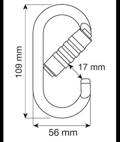 OVAL PRO 3LOCK - Moschettone Camp