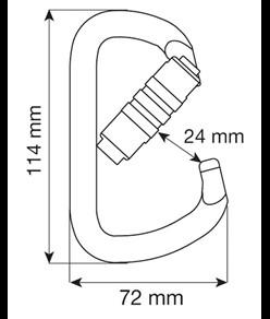 D PRO 2LOCK - Moschettone Camp