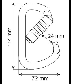 D PRO 3LOCK - Moschettone Camp