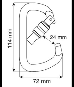 D PRO LOCK - Moschettone Camp
