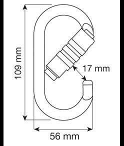 OVAL PRO 2LOCK - Moschettone Camp