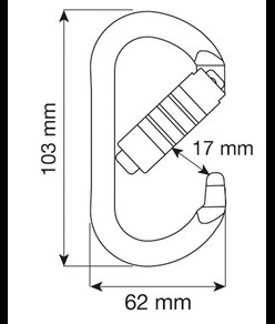 OVAL PLUS 3LOCK - Moschettone Camp
