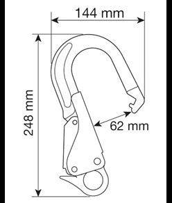 HOOK PLUS 62 mm - Connettore Camp
