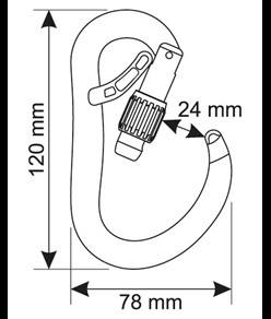 ATOM BELAY LOCK - Moschettone Camp