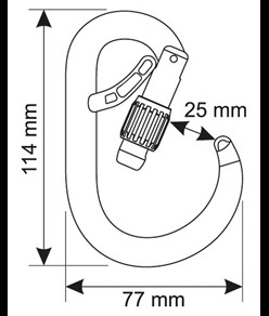 CORE BELAY LOCK - Moschettone Camp
