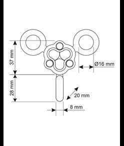 GYRO3 - Ancoraggio girevole Camp