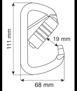 D PLUS 3LOCK PIN - Moschettone Camp