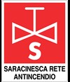 Cartello antincendio con scritta 'saracinesca rete antincendio'