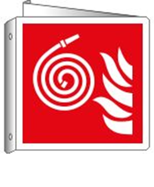 Cartello bifacciale 'lancia antincendio idrante' Cartello bifacciale 'lancia antincendio idrante'