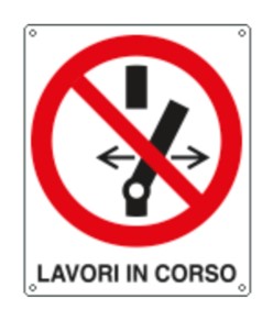 Cartello di divieto 'lavori in corso'