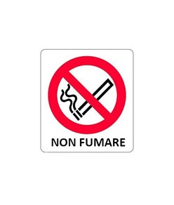 Cartello di divieto 'non fumare'