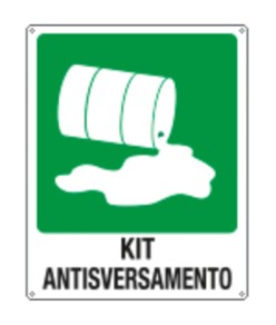 Cartello di emergenza 'kit antisversamento'