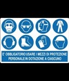 Cartello obbligo  dispositivi di protezione individuale