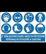 Cartello obbligo  dispositivi di protezione individuale