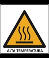 Cartello di pericolo 'alta temperatura'