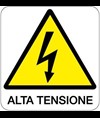 Cartello di pericolo 'alta tensione'
