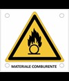 Cartello di pericolo 'materiale comburente'