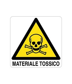 Cartello di pericolo 'materiale tossico'