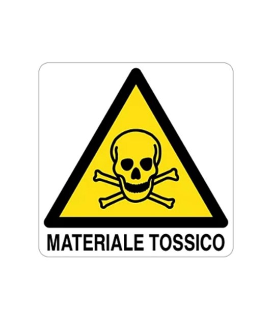 Cartello di pericolo 'materiale tossico'