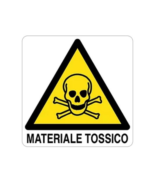 Cartello di pericolo 'materiale tossico' Cartello di pericolo 'materiale tossico'