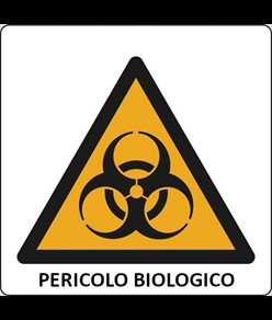 Cartello di pericolo 'pericolo biologico'