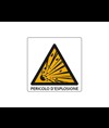 Cartello di pericolo 'pericolo d'esplosione'