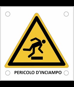 Cartello di pericolo 'pericolo d'inciampo'