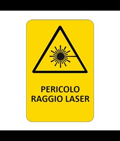 Cartello 'pericolo raggio laser'