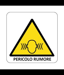 Cartello di pericolo 'pericolo rumore'