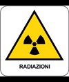 Cartello di pericolo 'radiazioni'