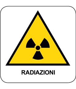 Cartello di pericolo 'radiazioni'