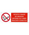 Cartello vietato fumare no smoking defense de fumer rauchen verboten Cartello vietato fumare no smoking defense de fumer rauchen verboten