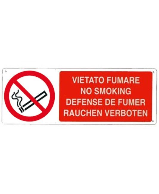 Cartello vietato fumare no smoking defense de fumer rauchen verboten Cartello vietato fumare no smoking defense de fumer rauchen verboten