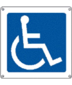Cartello indicazione 'disabili'