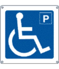 Cartello indicazione 'parcheggio disabili'