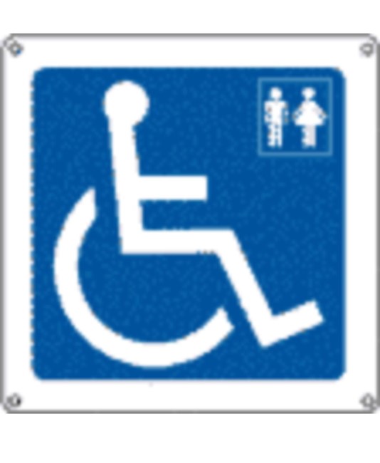 Cartello indicazione 'toilette disabili' Cartello indicazione 'toilette disabili'