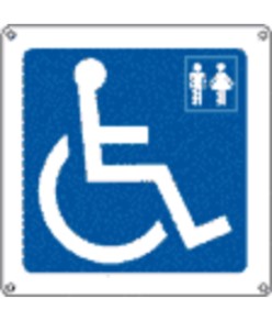 Cartello indicazione 'toilette disabili'