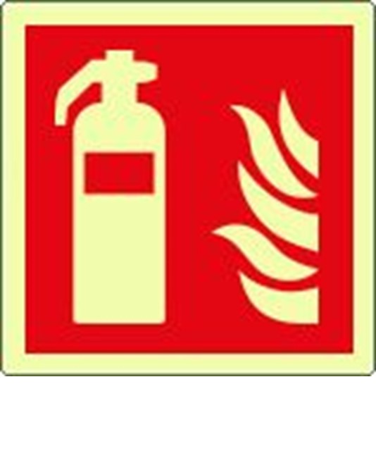 Cartello antincendio 'estintore' - 120x120 mm Cartello antincendio 'estintore' - 120x120 mm