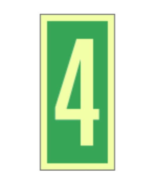 cartelli di sicurezza fotoluminescente numero 4 cartelli di sicurezza fotoluminescente numero 4