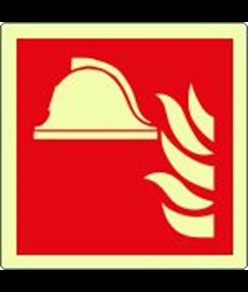 Cartello fotoluminescente 'presidio antincendio'