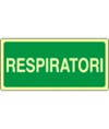 Cartello fotoluminescente 'respiratori'